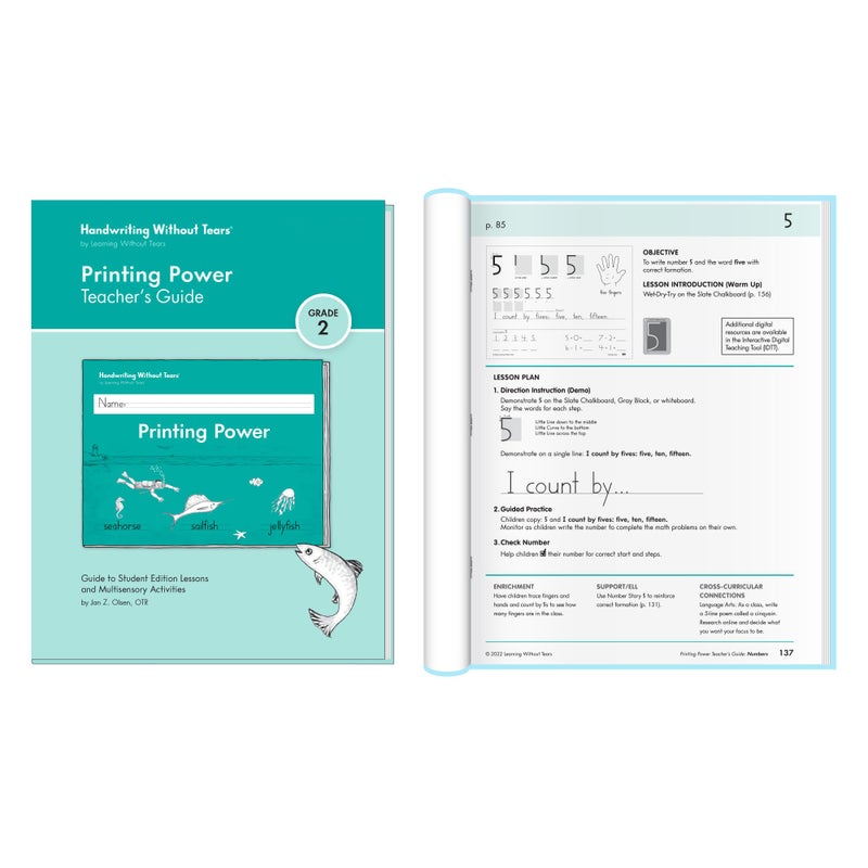 Handwriting Without Tears, 2nd Grade Printing Bundle, Age 7+, 2nd Grade+, Student Edition, Writing Journal & Teacher's Guide, School & Home, Language Arts, Tutoring, Tiny Pencils Included - Image 2